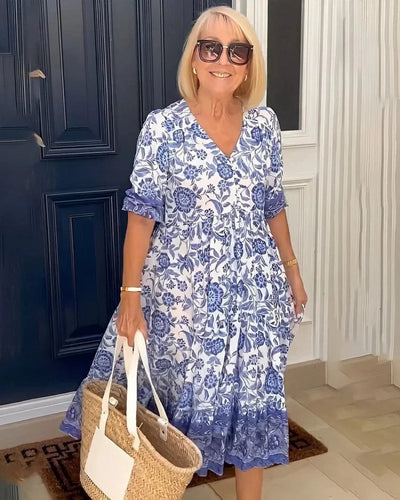 Nia™ | Elegant cotton summer dress