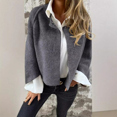 Elise™ | Short coat with chic flared sleeves